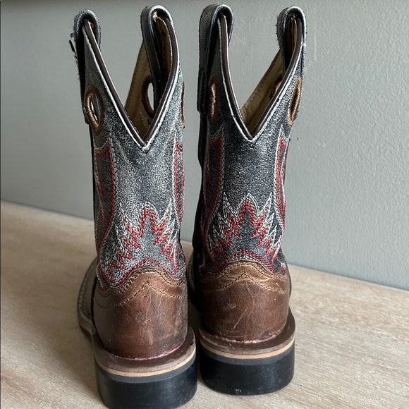Smoky Mountain toddler boys western pull on boots size 8.5 - Picture 5 of 16